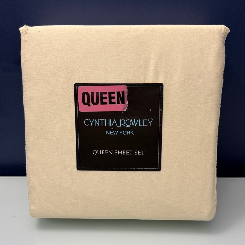 Cynthia Rowley Queen Sheet Set - Butter Yellow